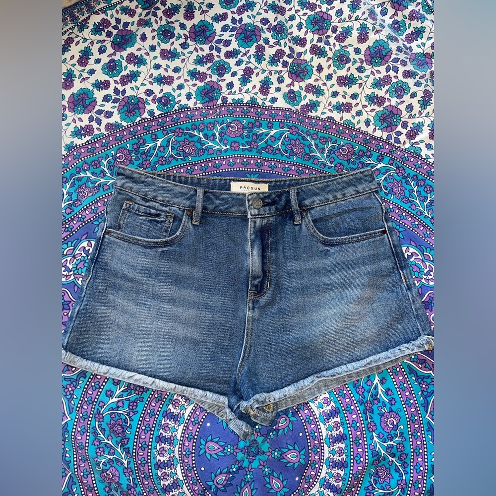 PacSun Classic High Rise Blue Jean Shorts